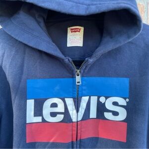Levi's Navy Hoodie with Bold Logo